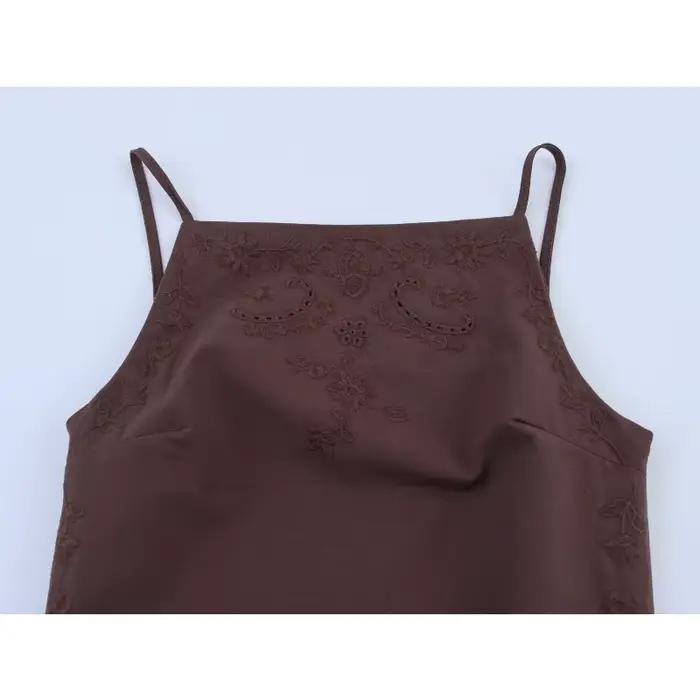 Ensembles de pantalons brodés tenues de vacances femme costume pantalon ensemble en lin nouveau dans le numéro complet