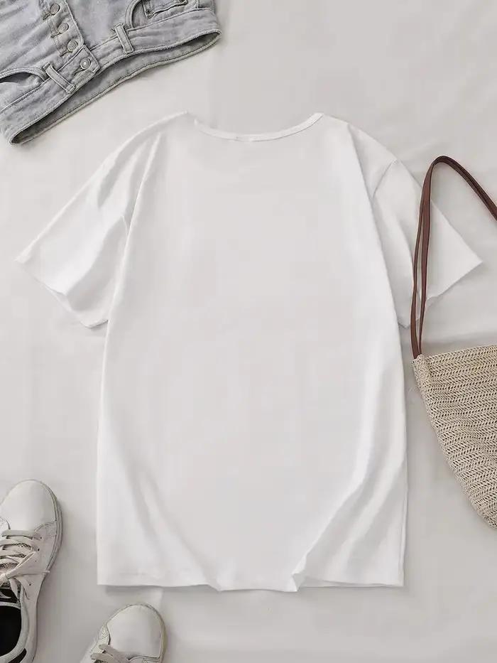 T-shirt graphique amusant avec motif de tomates