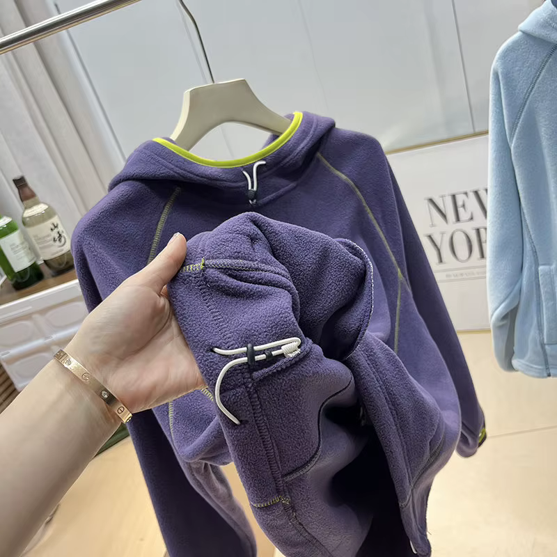 Pullover de sport d'extérieur avec capuche pour l'escalade, la randonnée, le camping, la pêche, haut décontracté et relaxant pour hommes et femmes